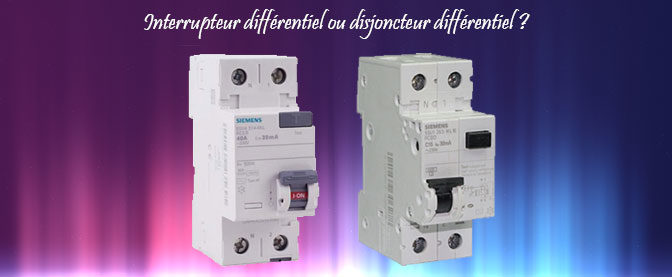 Installation d'un interrupteur différentiel 