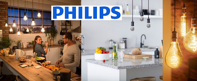 Zoom sur les ampoules décoratives LED à filament de la marque Philips