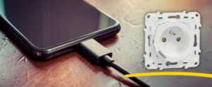 recharge téléphone avec prise usb-c