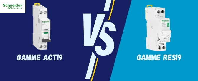 Différences entre Resi9 et Acti9 - Gamme Schneider