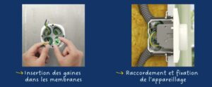 Installation boite encastrement ou DCL Schneider