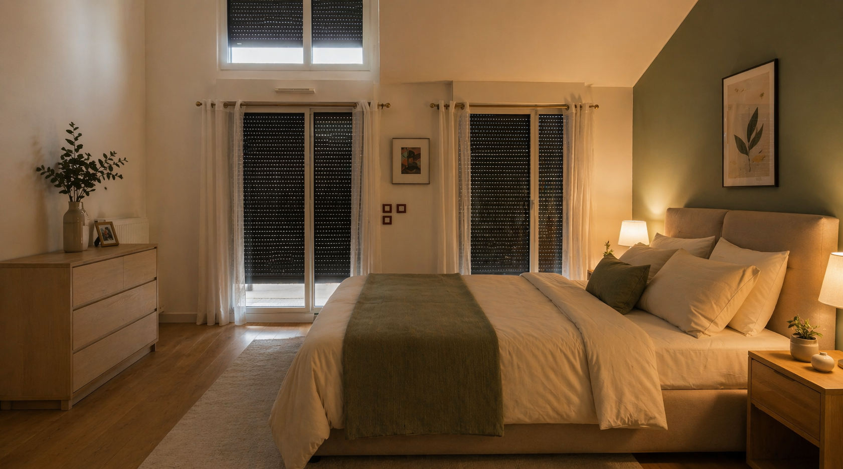 chambre volets roulants connectés schneider wiser